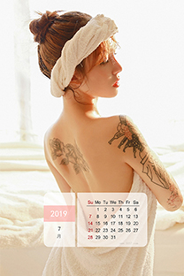 2019年7月日历高清壁纸
