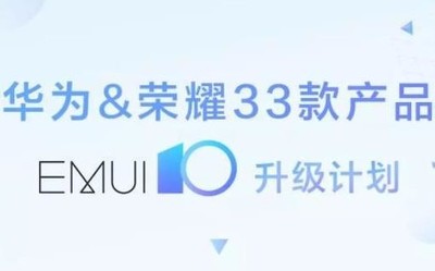 华为荣耀33款产品EMUI10升级计划公布 有你的吗?