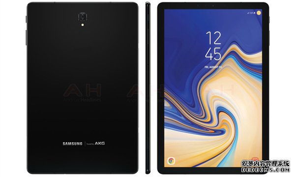 三星Galaxy Tab S4外观曝光：正面无实体键、高屏占比