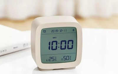 小米杂货铺上架青萍蓝牙闹钟 支持温湿度/小夜灯/59元