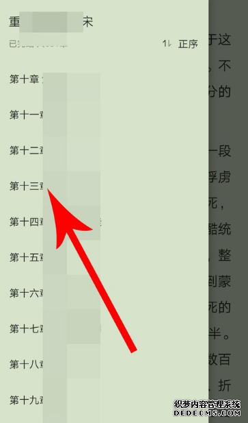 番茄小说怎么看目次