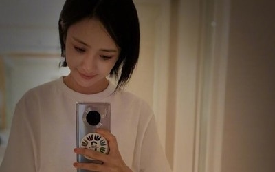 佟丽娅双十二换新手机？微博自拍使用的新款手机亮了