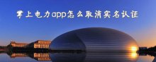 掌上电力app怎么取消实名认证