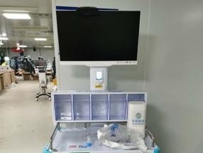 中国移动战疫情 5G远程医疗小推车于火神山医院应用