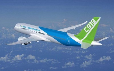 一二三航空今日正式揭牌 国产C919客机全球首家用户