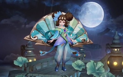 《王者荣耀》小乔青蛇皮肤曝光 小斗篷荷花短裙组合