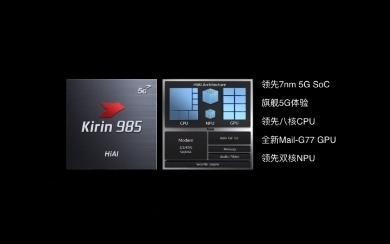 麒麟985正式发布 7nm工艺更加省电由荣耀30首发搭载