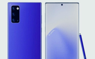 三星Galaxy Note20渲染图曝光 曲面屏超窄边框设计