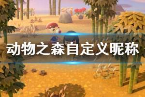 《集合啦动物森友会》怎么自定义昵称 自定义昵称方法介绍