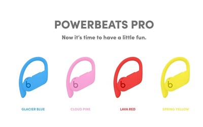 彰显活力 苹果或发布四款春季新配色PowerBeats Pro