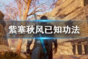 《紫塞秋风》武学功法有哪些？已知功法剑法图文分享