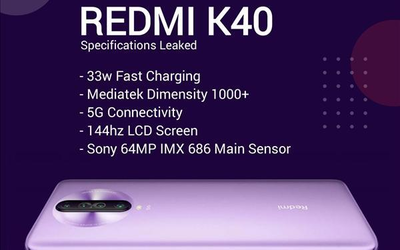 Redmi K40 5G相关配置曝光：天玑1000+/144Hz屏幕
