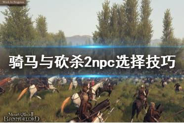 《骑马与砍杀2》npc怎么选 npc选择技巧推荐