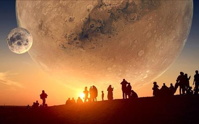 “火星合月”天文现象即将上演 天气晴好公众肉眼可见