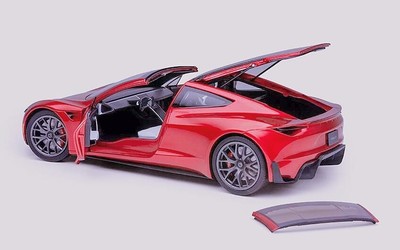 特斯拉Roadster汽车模型开卖 1:18等比例设计售1750元