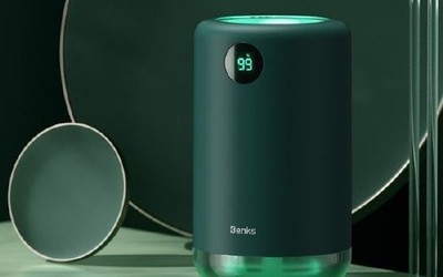 邦克仕JS01加湿器上新 简洁百搭续航长还能充当小夜灯