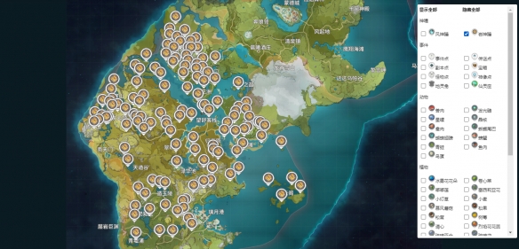 原神全地图分享地图资源点标记一览