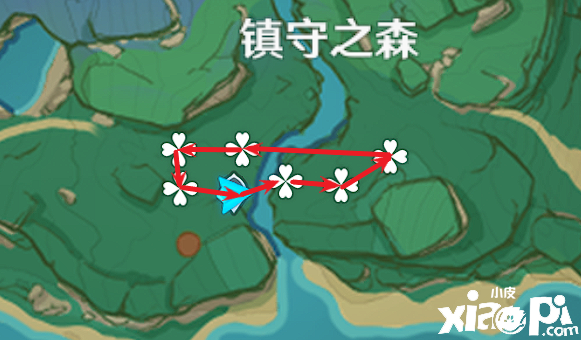 《原神》2.2孔雀木收集蹊径