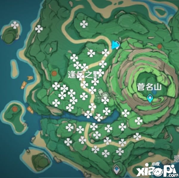 《原神》鬼魂知世逢岳之野点灯位置先容