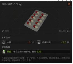 《暗区突围》消炎止痛药先容