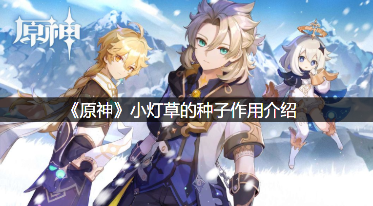 《原神》小灯草的种子浸染先容