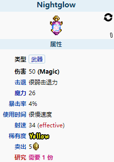 泰拉瑞亚Nightglow怎么样