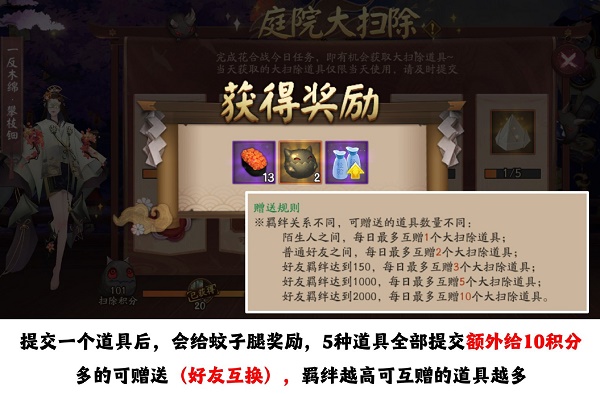 《阴阳师》庭院大打扫勾当玩法攻略