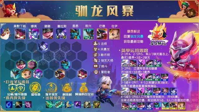 《金铲铲之战》驯龙体系阵容怎么玩